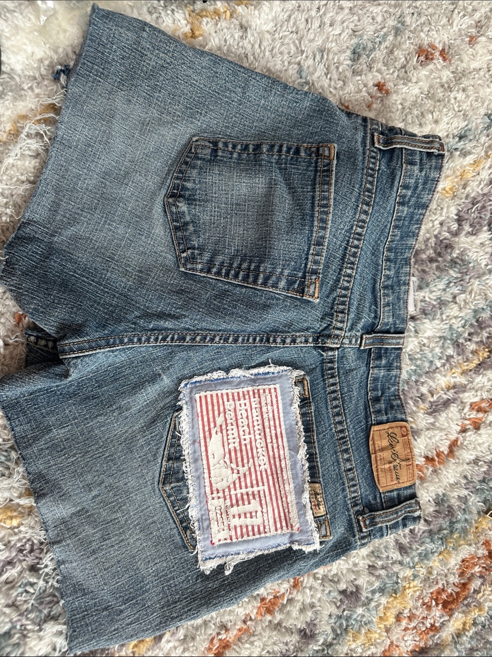 Levi's Women's Custom Cutoffs - Nantucket patches
